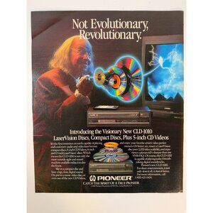 Vintage 1988 Pioneer CLD-1010 Audio Video Player Advertisement Print Ad READ
